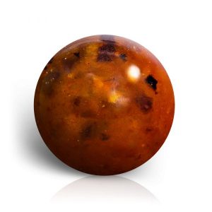 Perła z bursztynem 13mm